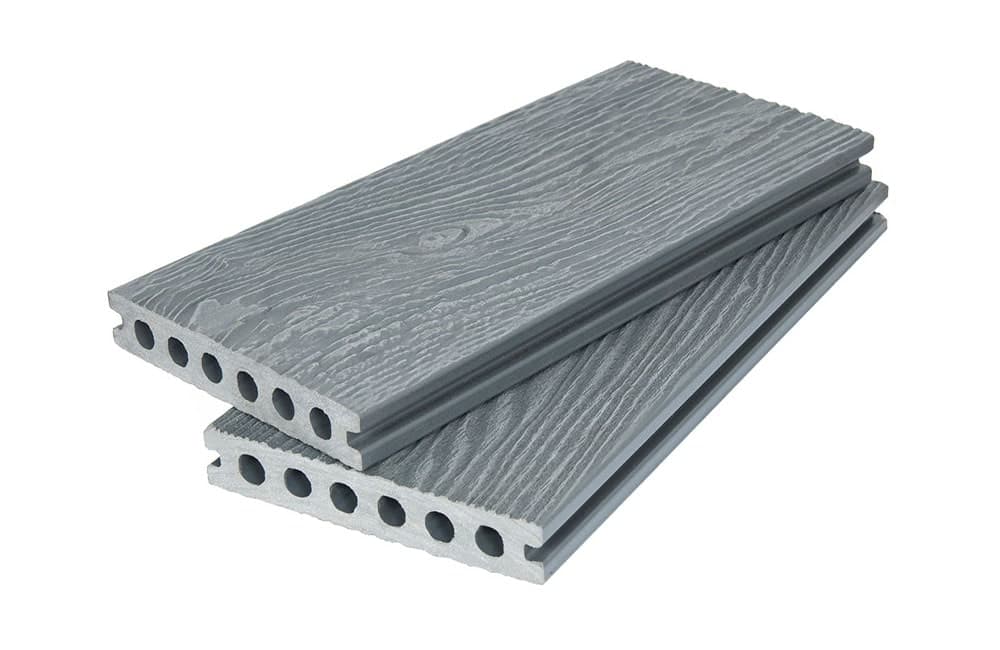 Террасная доска DeckLine Premium 3D-тиснение/двухсторонняя (Серебро)