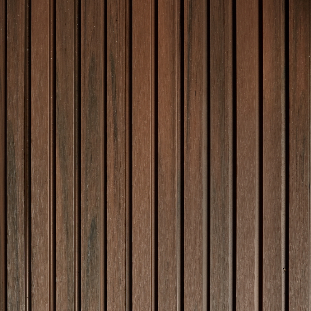 Фасадная (стеновая) реечная панель CM WALL, 219х26х3000 мм, Walnut (Орех)